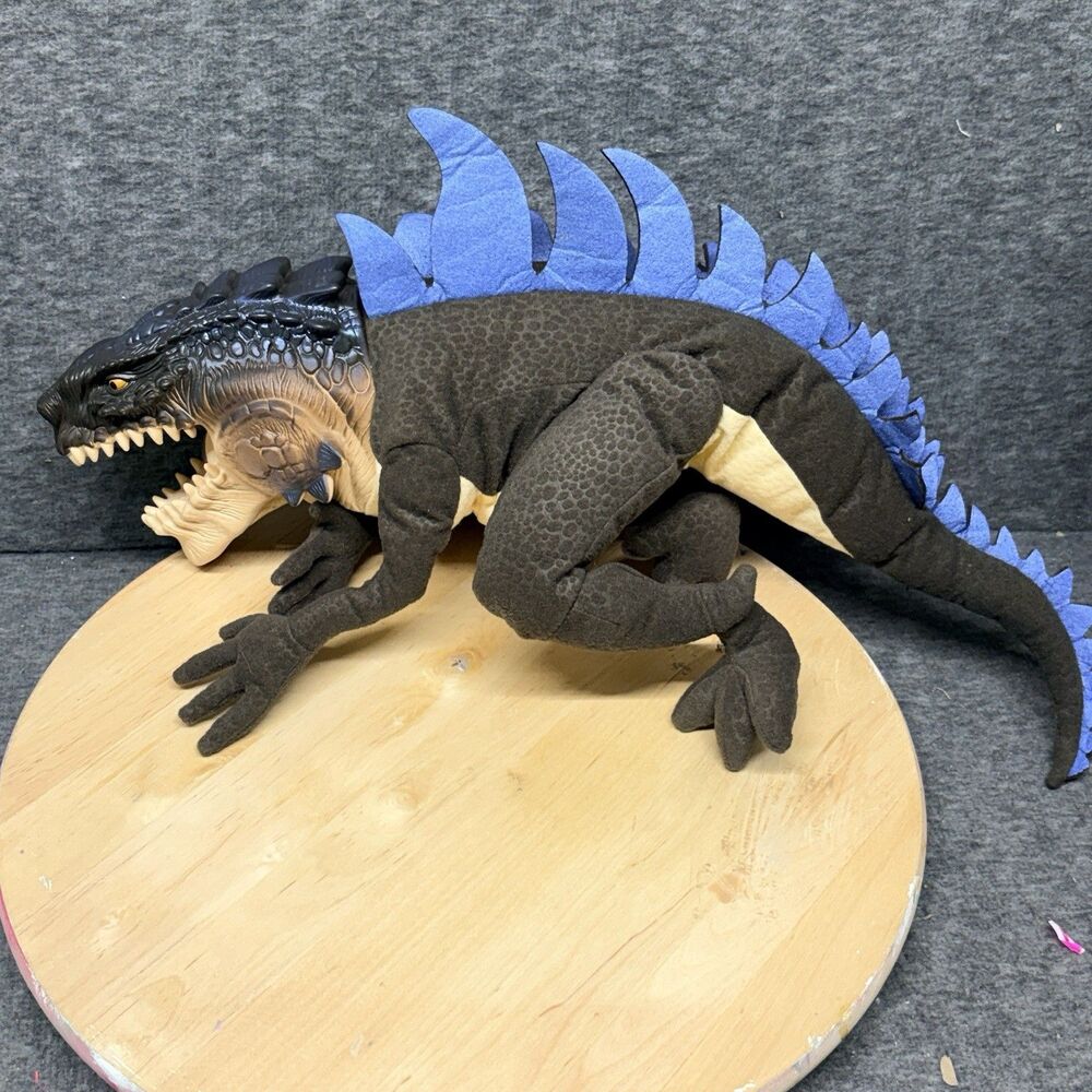 1998 Godzilla Full Body Hand Puppet Rubber Head Plush Body Equity Toys Toho